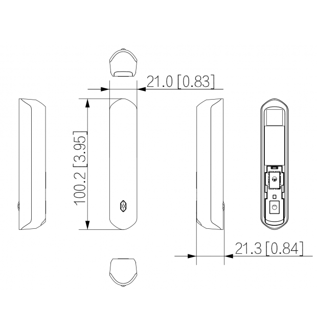 Contatto Magnetico con Inerziale miniatura 5