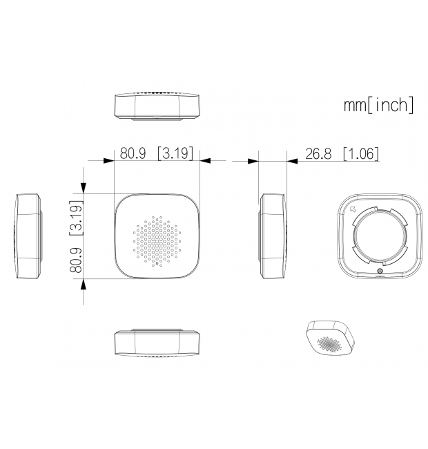 Sirena Wireless da Interno Compatta miniatura 5